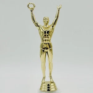 Male Victory Trophy Topper 8” Gold Plastic #805PDU - Picture 1 of 7