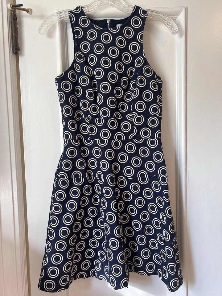 Cece by Cynthia Steffe Navy Blue Circle Dress Size XS - Image 1 of 4