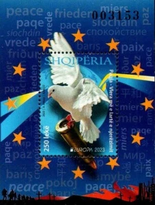 Albania Stamps 2023. Europa CEPT: Peace. Dove, Bird. Block MNH - Picture 1 of 1