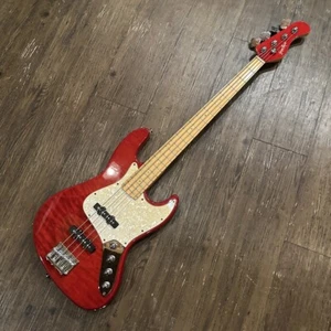 Bajo eléctrico rojo tipo Jaazz GrassRoots G-T-68BZ usado de Japón - Imagen 1 de 10