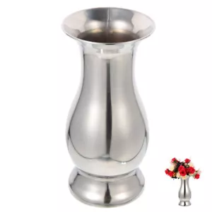 Silver Urn Vase Grecian Planter Moroccan Decor for Home Pot - Picture 1 of 12