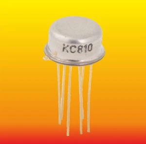 KC810 LOTE DE 2 TRANSISTORES DOBLE TESLA SILICONA NPN ORO PINS 0,5 W 0,02 A - Imagen 1 de 3