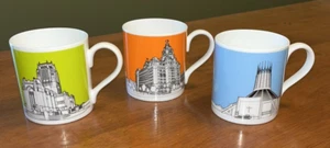 Lot of 3  Porcelain Mugs England UK Liverpool by People Will Always Need NWT - Picture 1 of 6
