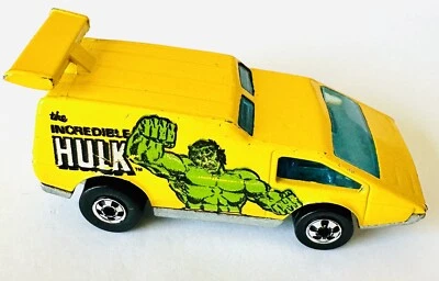 Hot Wheels Blackwall 1978 Spoiler Sport Incredible Hulk The Heroes Marvel Yellow - Image 1 of 4