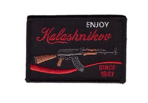 Enjoy Kalashnikov Since 1947 2A Patch Iron on - Picture 1 of 1