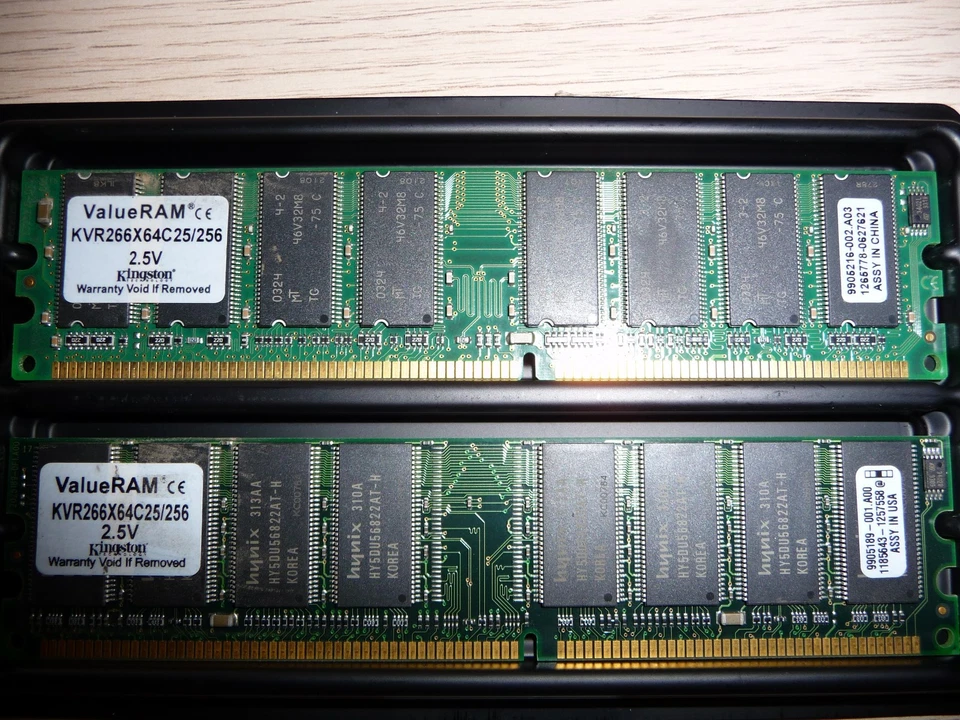 Kingston ValueRAM 256 MB DIMM 266 MHz DDR Memory (KVR266X64C25/256) - Image 1 of 1