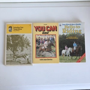 Vintage Horse Riding Training Schooling Books X 3 Davies Danby Wheatley - Bild 1 von 14