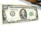 1934 Federal Reserve Note $100, green seal, Julian/Morgenthau signs. K.C. Mo.