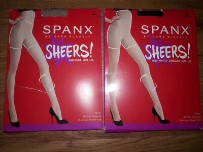 NOVO 20024R/20025R SPANX Sheers CINTURA ALTA/PERNA DE LUXO INVISÍVEL REGULAR - Imagem 1 de 4