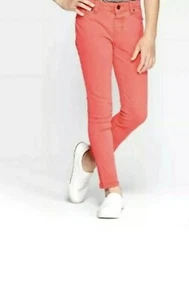 Girls Cat & Jack Bright Coral Pink Super Stretch Jeggings Pants Size 16 - Picture 1 of 3