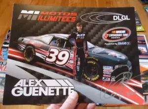 SIGNED PRINT sheet - ALEX GUENETTE 39 MI motorcycles - NASCAR Canadian Tire Series - Picture 1 of 3