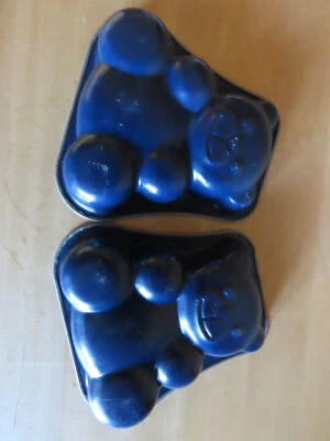 Backform Puddingform Muffinform Metall klein Bär blau ca. 12,5 cm groß/2St - Bild 1 von 4