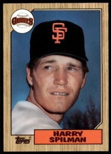1987 Topps Tiffany Harry Spilman Baseball Cards #64 - Picture 1 of 2