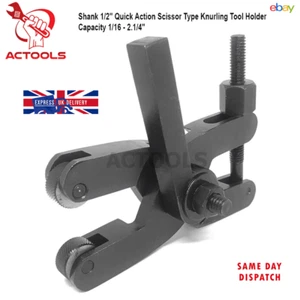 Soporte para herramientas de moleteado tipo tijera de acción rápida de 1/2" ACTOOLS UK - Imagen 1 de 14