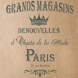 Grands Magasins Stencil for Painting Signs Crafting DIY Wall decor - Picture 1 of 3