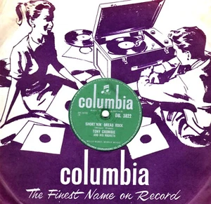 TONY CROMBIE 78 SHORT'NIN' BREAD ROCK / TEACH YOU TO ROCK UK COLUMBIA DB 3822 V+ - Picture 1 of 4
