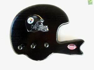 Casco de fútbol americano Pittsburgh Steelers llave de pared de madera/colgador varios - Imagen 1 de 3