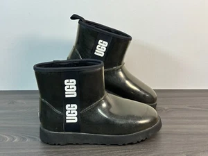 Mini botín impermeable UGG clásico transparente para mujer negro con logotipo - talla 8 - Imagen 1 de 14