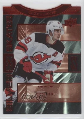 2023-24 Upper Deck Extended Series Silver Skates Red /100 Jack Hughes #SS-40 - Image 1 of 2