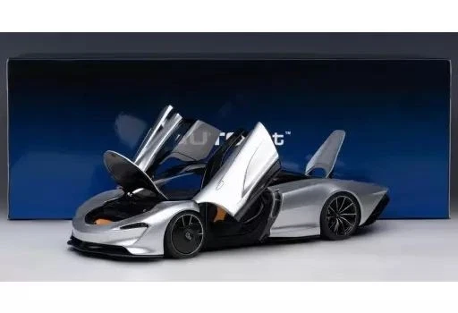 [Usato] Mini car 1/18 McLaren Speedtail (argento metallizzato) "Autoart... - Immagine 1 di 1