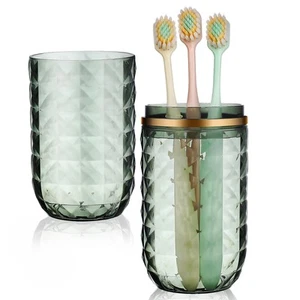 Travel Toothbrush Case with Cover, Portable Toothbrush Holder Cup Storage Con... - Picture 1 of 9