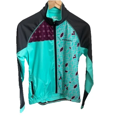 Chaqueta para mujer Louis Garneau Boreal Pro talla mediana aguamarina/negra/impresión ciclismo Foto 1 de 4