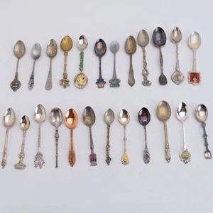 24 Stück Sortiment versilberte Souvenir Löffel Salbung Hieronymus AZ Thailand - Bild 1 von 6