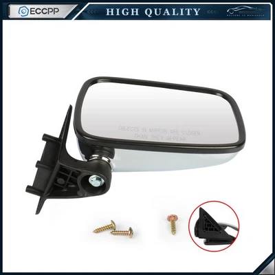 Espejo de puerta manual cromado derecho para camioneta Mazda serie B B2000 B2200 B2600 86-93 Foto 1 de 4