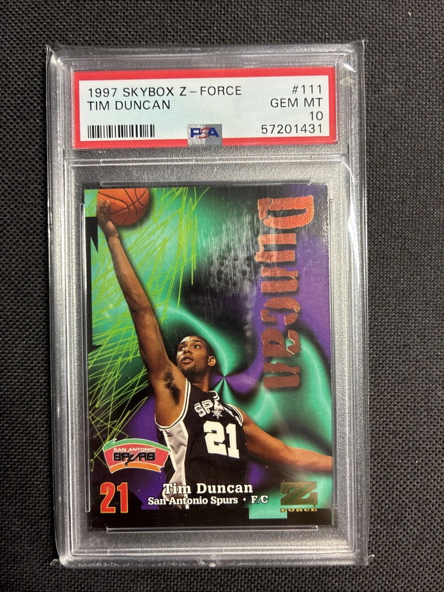 Tim Duncan 10 Graded Rookie Basketball Trading Cards & Accessories
