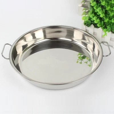 Hochwertige Edelstahlplatte mit nicht magnetischem Kuchenblech und Flachplatte - Bild 1 von 4