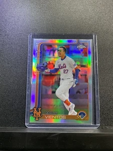 2025 Topps Chrome Mark Vientos #129 Refractor New York Mets - Picture 1 of 2
