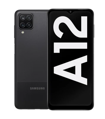 Samsung Galaxy A12 A127F 64 GB Black Dual SIM #3 "teildefekt" Sprung - Bild 1 von 3