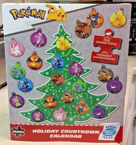 Pokémon-12 Days of Christmas Advent Calendar Puzzles – Eleven 100 Piece Mini - Picture 1 of 4