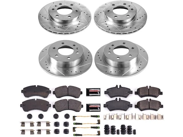 Комплект переднего и заднего тормозных колодок и ротора для Freightliner Sprinter 3500 PW598CK - Изображение 1 из 1