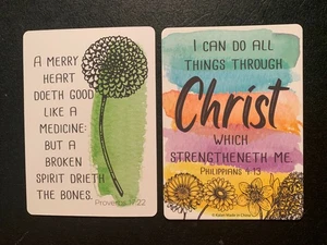 Religious  Scripture Card    Proverbs 17:22     Bible Scripture   POCKET CARD - Picture 1 of 1