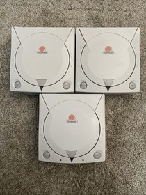 Lot of 3 Sega Dreamcast OEM Empty Console Shells
