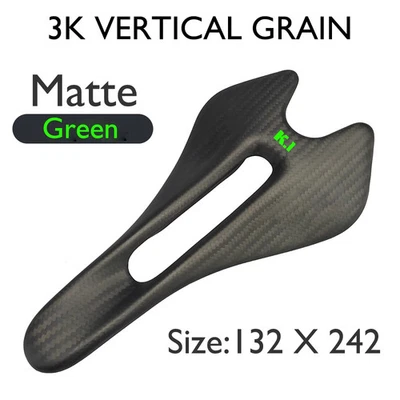 Carbon Fiber Ultra-light Road Mountain Bike Seat Comfortable Breathable Saddles - Image 1 of 4