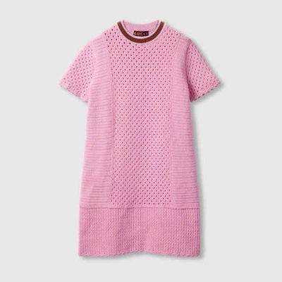 XL- Gucci PINK Crochet Effect Cotton dress- BNWT - - Image 1 of 4
