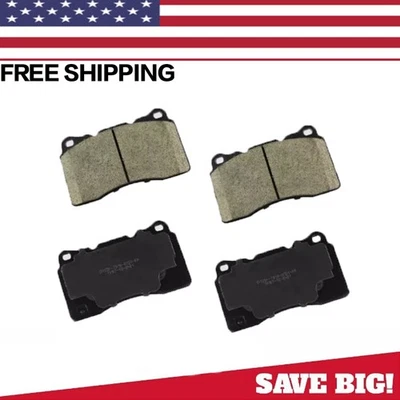 -For 2013 2014 2015 2016 2017-2019 Cadillac XTS Front Ceramic Brake Pads- - Image 1 of 2
