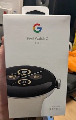 New Sealed Google Pixel Watch 2 LTE Polished Silver Aluminum Case / Porcelain - Image 1 of 4
