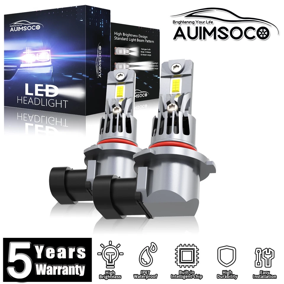 For Cadillac 60 Special 1993 Base Sedan 4-Door 4.9L LED Headlight Bulbs 36000LM - Image 1 of 4