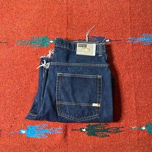 Pantalones de mezclilla holgados de patinador hip hop South Pole de pierna ancha azules desgastados Y2K para hombre talla 38 - Imagen 1 de 9