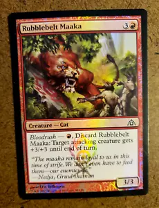 Magic The Gathering RUBBLEBELT MAAK CAT Ravnica Remastered RVR Common #38/156 NP - Picture 1 of 12