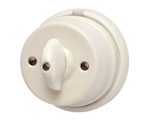 INTERRUTTORI DEVIATORE IN PORCELLANA NAPOLEONE 40416 PER IMPIANTI A VISTA - Imagen 1 de 4