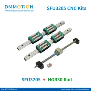 Kit CNC de riel SFU3205 HGR30 HGH25CA BLOQUE 300-1500 mm 500 600 800 1000 1200 RM3205 - Imagen 1 de 9