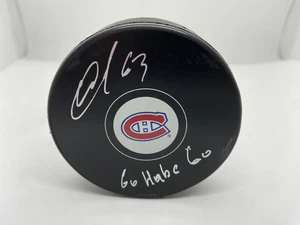 Evgenii Dadonov Autographed Montreal Canadiens Hockey Puck w/ insc ! Fanatics - Picture 1 of 2