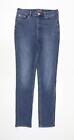 Marks and Spencer Womens Blue Polyester Skinny Jeans Size 30 in Regular Zip