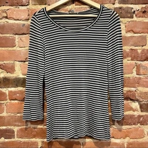 MaxMara Striped Slinky Long Sleeve Blouse Small - Picture 1 of 5