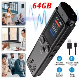 Digital Voice Recorder Dictaphone Audio MP3 Player Sound Voice Recording Device - Bild 1 von 12