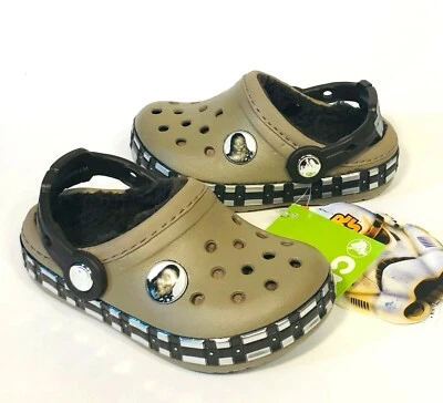 Zuecos Crocsband STAR WARS FORRADOS NIÑOS Niño Pequeño Talla 6/7 Chewbacca NUEVO Foto 1 de 3
